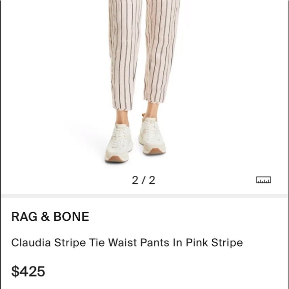 Rag and Bone Claudia Stripped Pants - Picture 5 of 6